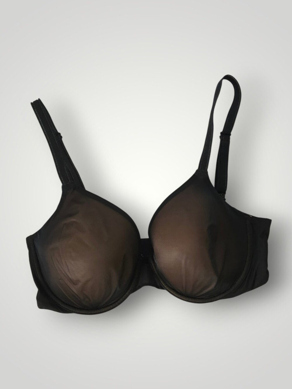 Victoria's Secret 32DD Black Lined‎ Perfect Coverage Bra Underwire Full Coverage